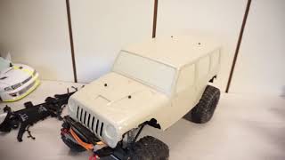 RC Body Build  Axial Jeep Wrangler Rubicon 2017 JK with ProLine paint [upl. by See]