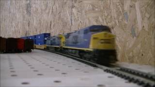 CSX model train very fast [upl. by Anirres607]