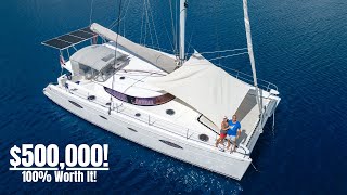 Ultimate Comfort  World Sailing 48 Catamaran FULL Inside amp Outside Tour [upl. by Recneps381]