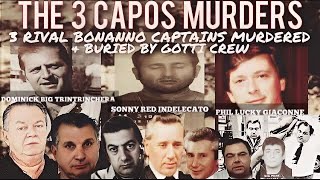 3 Capos Murders  Viciously Executed By Joe Massino amp Bonanno Canada Faction Buried By Gotti Crew [upl. by Crista]