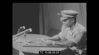 Lt Gen Kotoka amp Col Afrifa Make TV Broadcast On 1st Anniversary Of AntiNkrumah Coup  Feb 1967 [upl. by Rockie835]