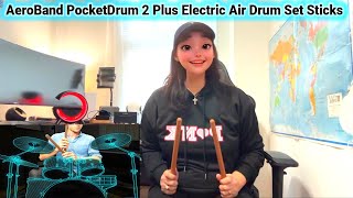 AeroBand PocketDrum 2 Plus Electric Air Drum Set Sticks [upl. by Leighton529]