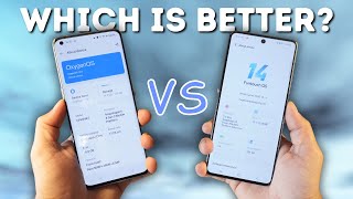 OXYGEN OS 14 VS FUNTOUCH 14 Android 14 Detailed Comparison Animations UI Features amp More [upl. by Ecadnarb]