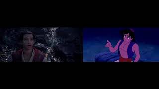 ALADDIN 2019 vs 1992 Official Trailer Comparison [upl. by Onaicnop]