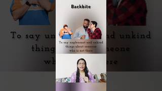 Meaning of Backbite New WordPower Vocab [upl. by Obbard]