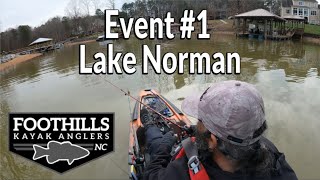 Kayak Bass Fishing Tournament Event 1  Foothills Kayak Anglers [upl. by Nani]