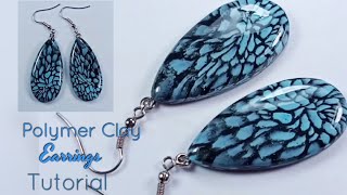 Polymer Clay Earrings Tutorial for Beginners  LoviCraft [upl. by Nosyla999]