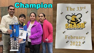 CHAMPION  Scripps Regional Spelling Bee  2022 [upl. by Alamap]