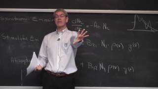 Lasers amp Optoelectronics Lecture 16 Laser Gain Equations Cornell ECE4300 Fall 2016 [upl. by Negyam]