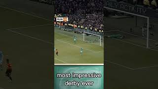 most impressive derby ever manchesterunited manchestercity derby football premierleague [upl. by Wilhide]