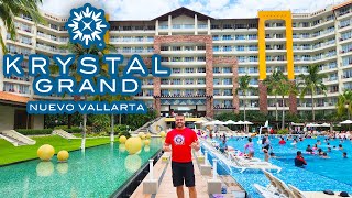 🔵 Krystal Grand Nuevo Vallarta 🏖 Room tour restaurantes piscinas  Cesare 182 [upl. by Burrton314]