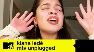 Kiana Ledé LIVE  quotMad At Mequot  quotTake A Bowquot  quotExquot  MTV Unplugged At Home [upl. by Ynnej975]