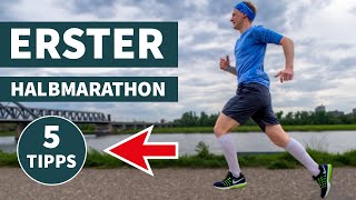 Wie du deinen ersten Halbmarathon läufst  5 Tipps [upl. by Elleunamme]