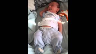 7 week old baby farting loudly [upl. by Man652]