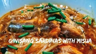 Sardines with Misua Quick and Easy In Just 4 Mins [upl. by Schilling]