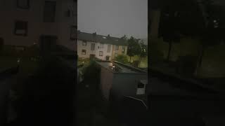 Unwetter in DillingenSaar am 290624 durch Gewittertief Annelie [upl. by Romonda]