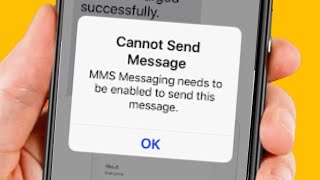 Cannot Send Message MMS Messaging Needs to be Enabled to Send this Message iPhone  iOS 16 [upl. by Rumpf350]