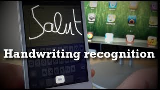 Handwriting recognition  Dessiner votre texte iPhone iPod touch iPad [upl. by Naehgem678]