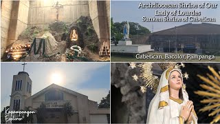 Archdiocesan Shrine Of Our Lady Of Lourdes Sunken Shrine Of Cabetican  Bacolor Pampanga [upl. by Eeleimaj]