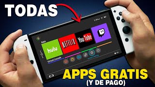 TODAS las APPS GRATIS y de pago en NINTENDO SWITCH 20172021 😯 y las QUE deben LLEGAR [upl. by Eanar]