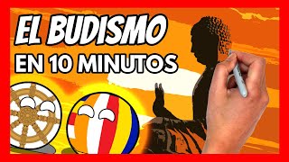 ✅La historia del BUDISMO en 10 minutos  Resumen fácil y divertido [upl. by Adallard]