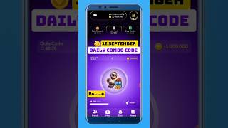 Gemz 12 September Daily Combo Code  Daily Code [upl. by Woodhouse989]