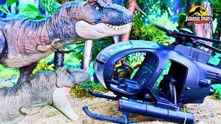 TREX vs Human  Triceratops Stegosaurus Galliminus  Tahous Jurassic Movie [upl. by Faxen722]