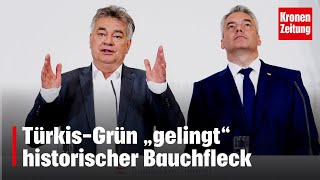 Vertrauen weg TürkisGrün „gelingt“ historischer Bauchfleck  kronetv NEWS [upl. by Ecylla]