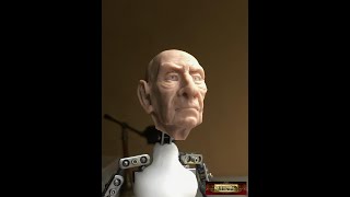 0011 Murdoch Stop Motion Puppet Cosclay Head and Delrin Eyes Test MOREZMORE [upl. by Leanahtan]