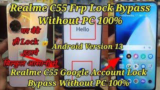 Realme C55 FRP Bypass Android 13 UpdateRealme RMX3710 Google Account Bypass Without PCfrp bypass [upl. by Akemot]