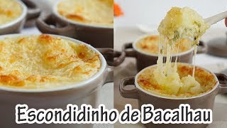 ESCONDIDINHO DE BACALHAU I Receitas e Temperos [upl. by Oech]