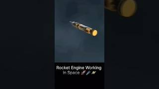 Rocket Engine Working 🚀 rocket space science physics aerospace engeneering engineer astronot [upl. by Adnah648]