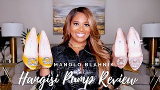 MANOLO BLAHNIK HANGISI PUMPS REVIEW SIZING INFO POCKETSANDBOWS [upl. by Annayhs]