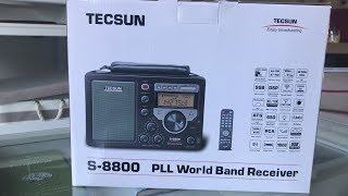 Tecsun S8800 unboxing and first impressions with a brief overview of the main features [upl. by Shelba]