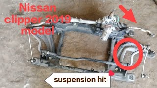 front suspension hit Nissan clipper 2019 model kainchi and steering rackviralvideo [upl. by Erida741]