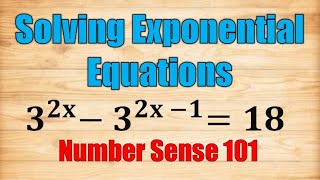 Solving Exponential Equations [upl. by Novick]