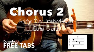 Bridge Over Troubled Water  Guitar Chords  Takashi Terada [upl. by Icnan141]