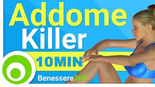 Allenamento Killer per Addominali di 10 Minuti Addome Scolpito e Pancia Piatta [upl. by Filip]