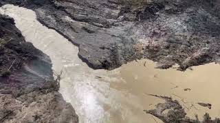 Chilcotin River Landslide Updated Footage Post Breach [upl. by Maxine]