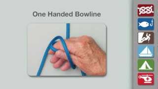 One Handed Bowline  How to Tie a One Handed Bowline [upl. by Nitsed423]