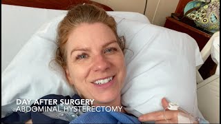 Hysterectomy Experience Part 4  First Day Post Op [upl. by Ahsitniuq569]