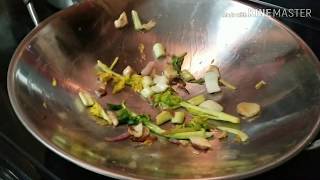 Easy way to Season Stainless steel wok pan or skillet [upl. by Airetahs316]