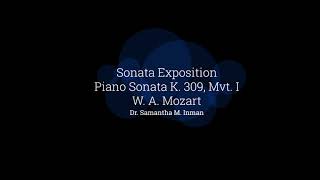 Sonata Exposition Mozart Piano Sonata K 309I [upl. by Zizaludba]