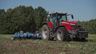 AgroLift  dominator 48m Massey Ferguson 8730 uprawa bez orkowa Case IH Puma150 siewnik Horsch [upl. by Talley]