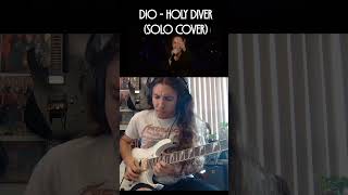 Dio  Holy Diver solo cover guitar guitarsolo metal shorts metalhead [upl. by Novello]