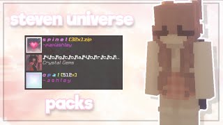 bedwars with STEVEN UNIVERSE texture packs  solo commentary [upl. by Ahsenet]