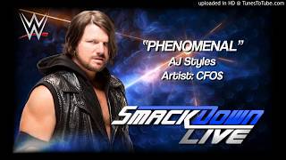 AJ Styles 2016  quotPhenomenalquot WWE Entrance Theme [upl. by Kennett]