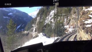 Treinrit Zwitserse Alpen 2017 HD Glacier Express [upl. by Nerreg128]