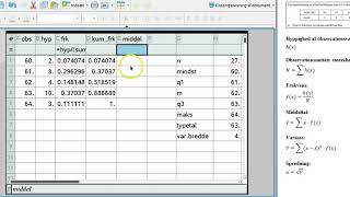 Deskriptiv Statistik i NSpire på Ugrupperede observationssæt [upl. by Buford]