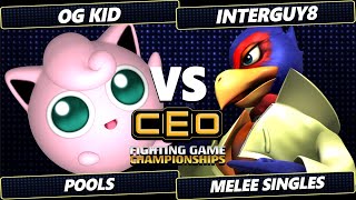 CEO 2024  OG Kid Jigglypuff Vs interguy8 Falco Smash Melee  SSBM [upl. by Harte541]